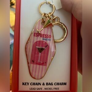 FINAL PRICE DROP Piper K Espresso Martini Key Chain & Bag Charm